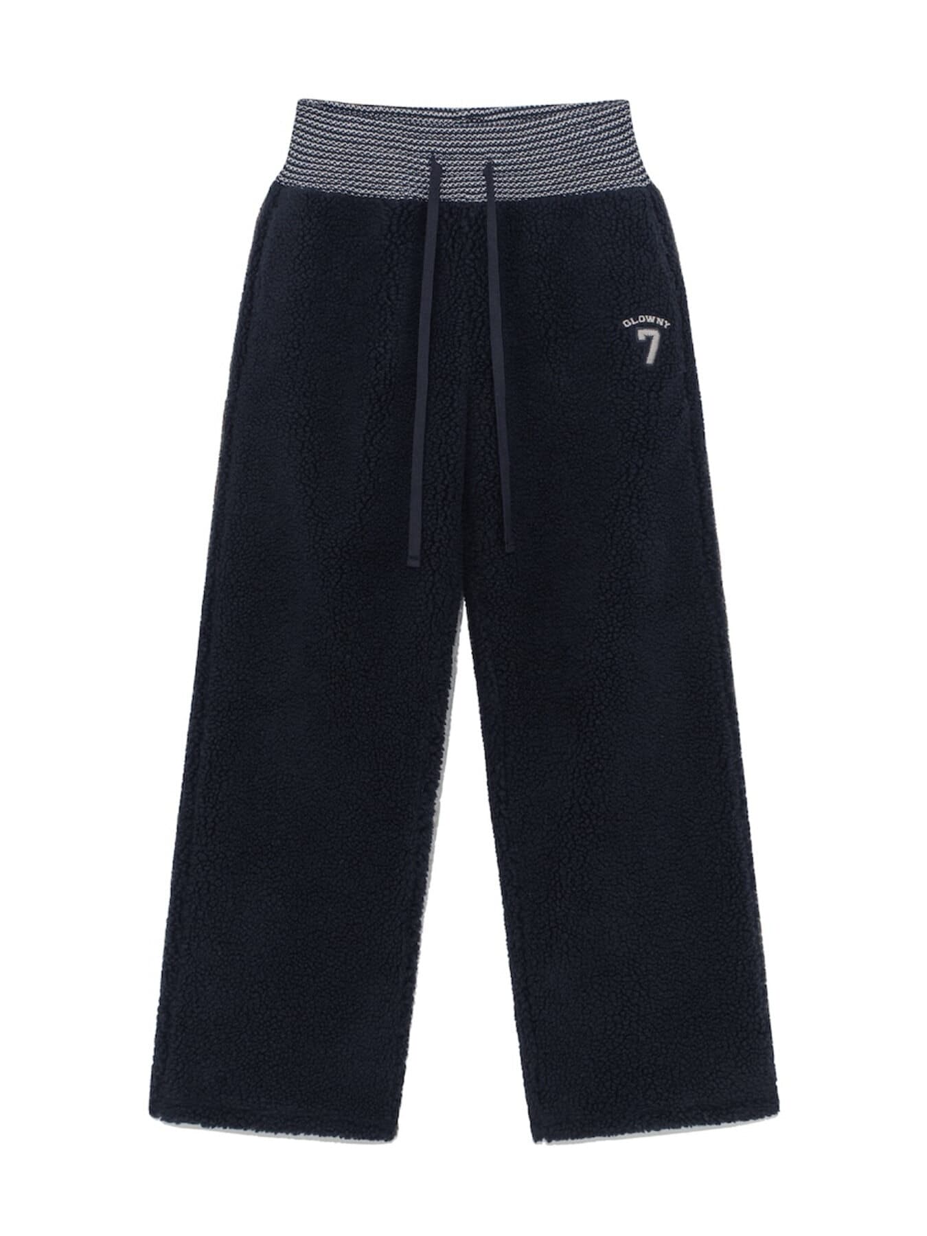 BOUCLE PANTS (NAVY)