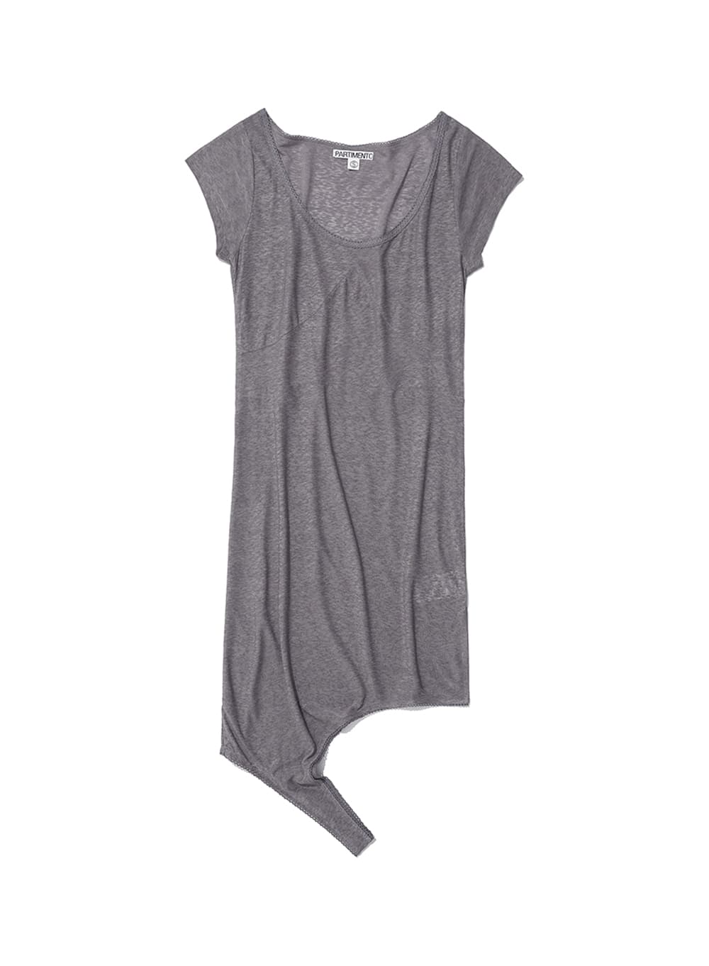 TRANSFORM LAYERED JERSEY DRESS_CHARCOAL