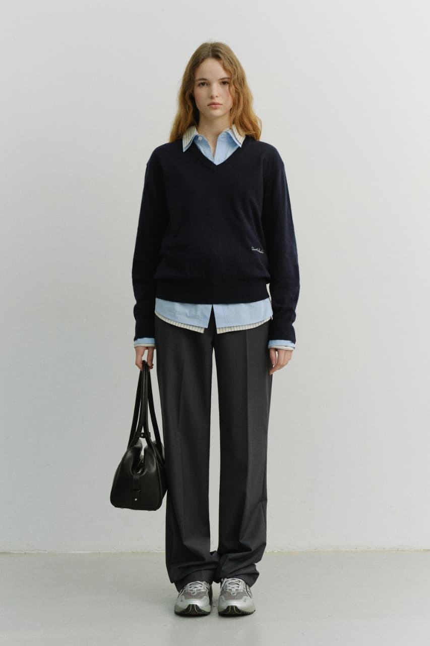 STRAIGHT SLACKS CHARCOAL GREY_UDPA6A202CG