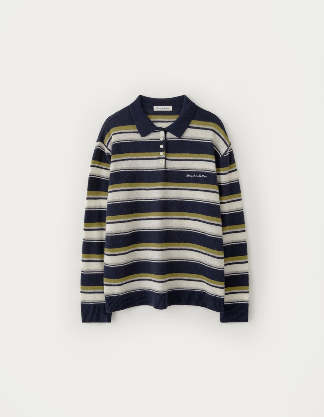 Cope Stripe Knit - Navy