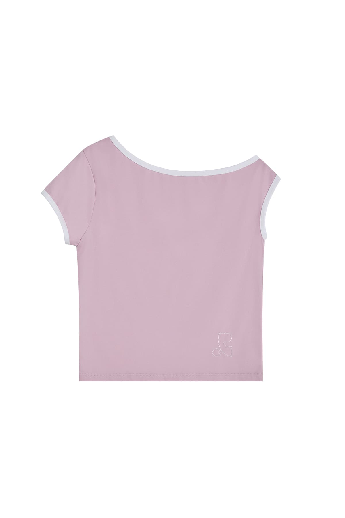 ONE SHOULDER T-SHIRT - PINK
