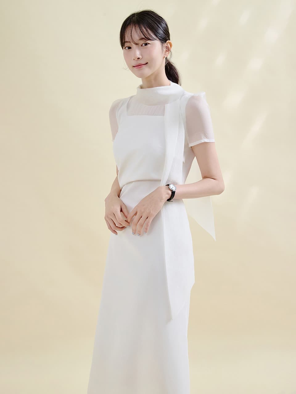 Marigold Layered Long Dress