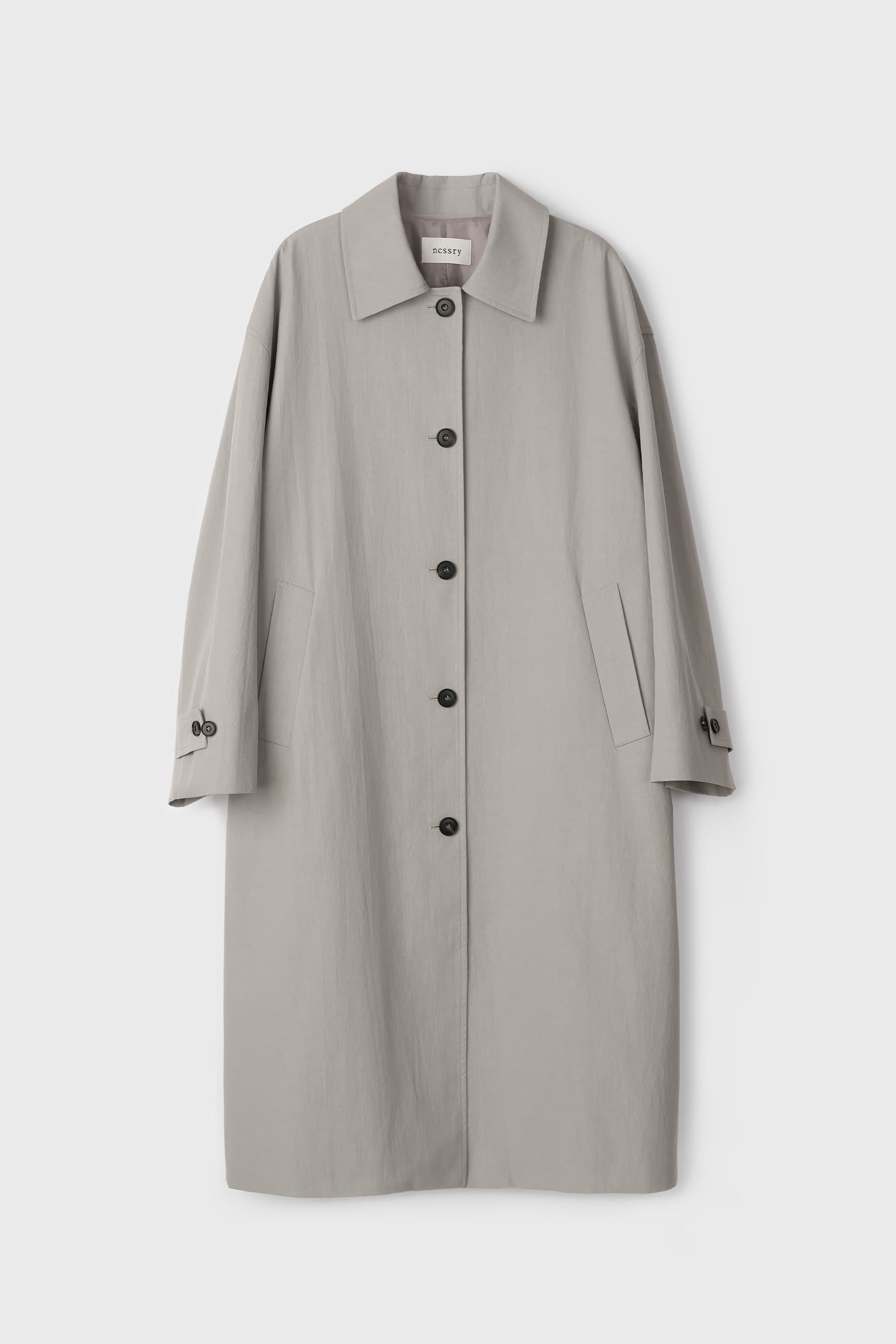 Classic Single Trench Coat (Beige)