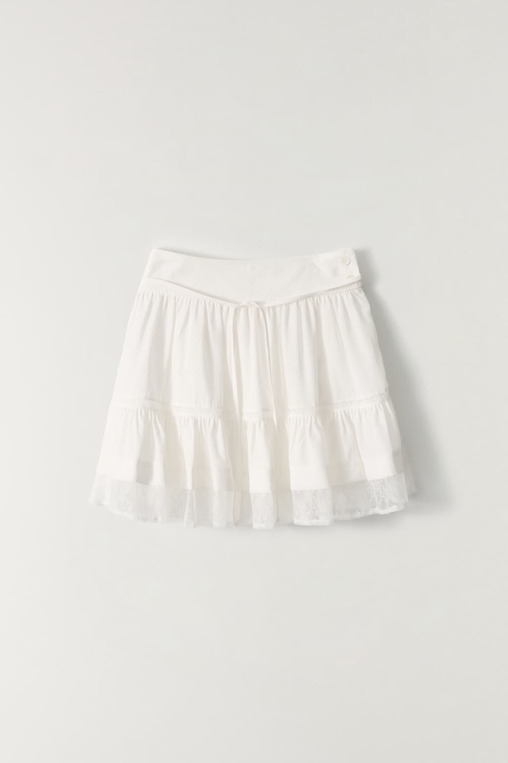 로코 레이스 미니 스커트 IVORY