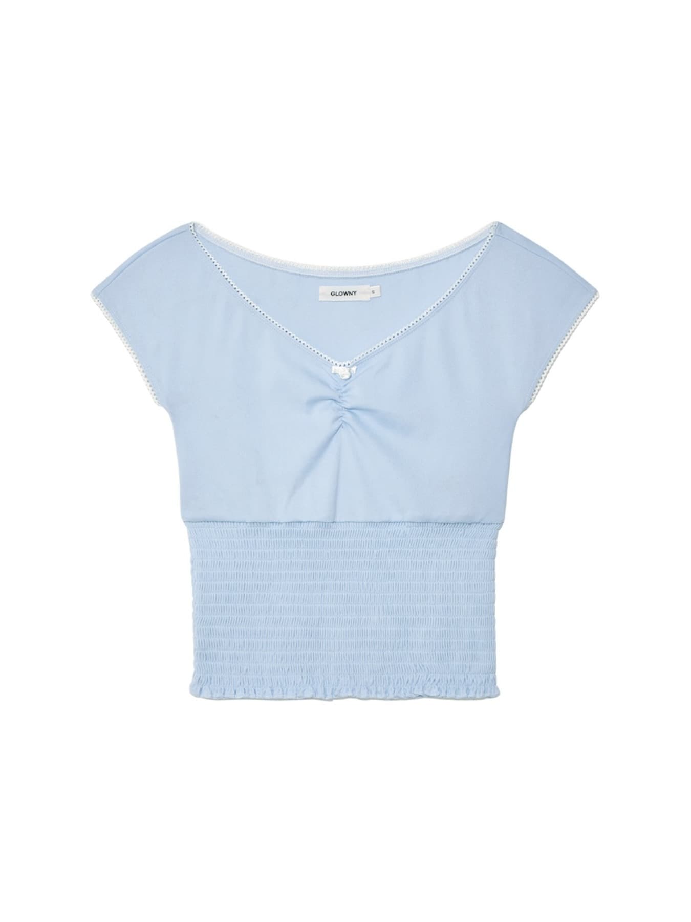 PEEKABOO SMOKE TEE (BABY BLUE)