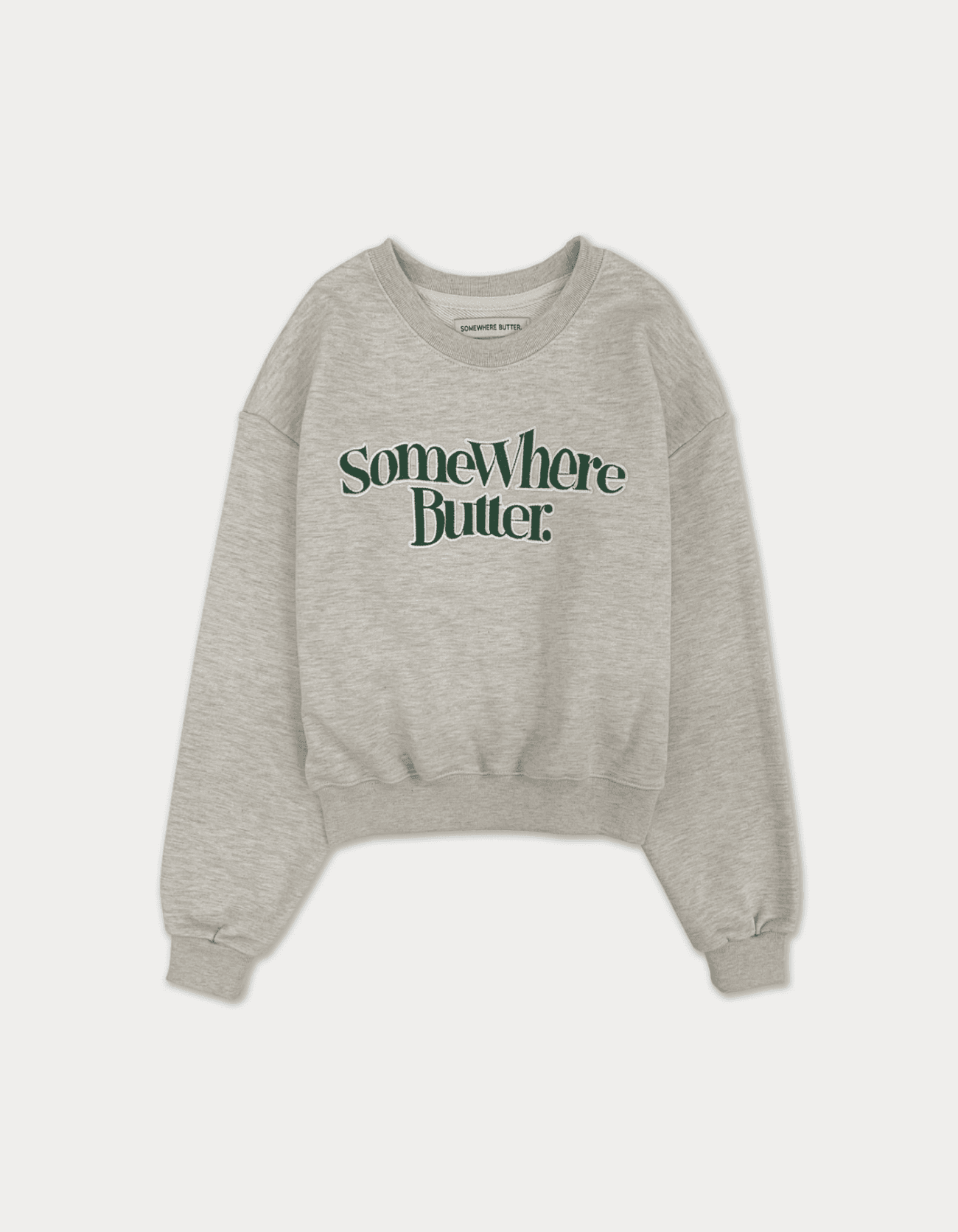new wave logo sweatshirt - oatmeal
