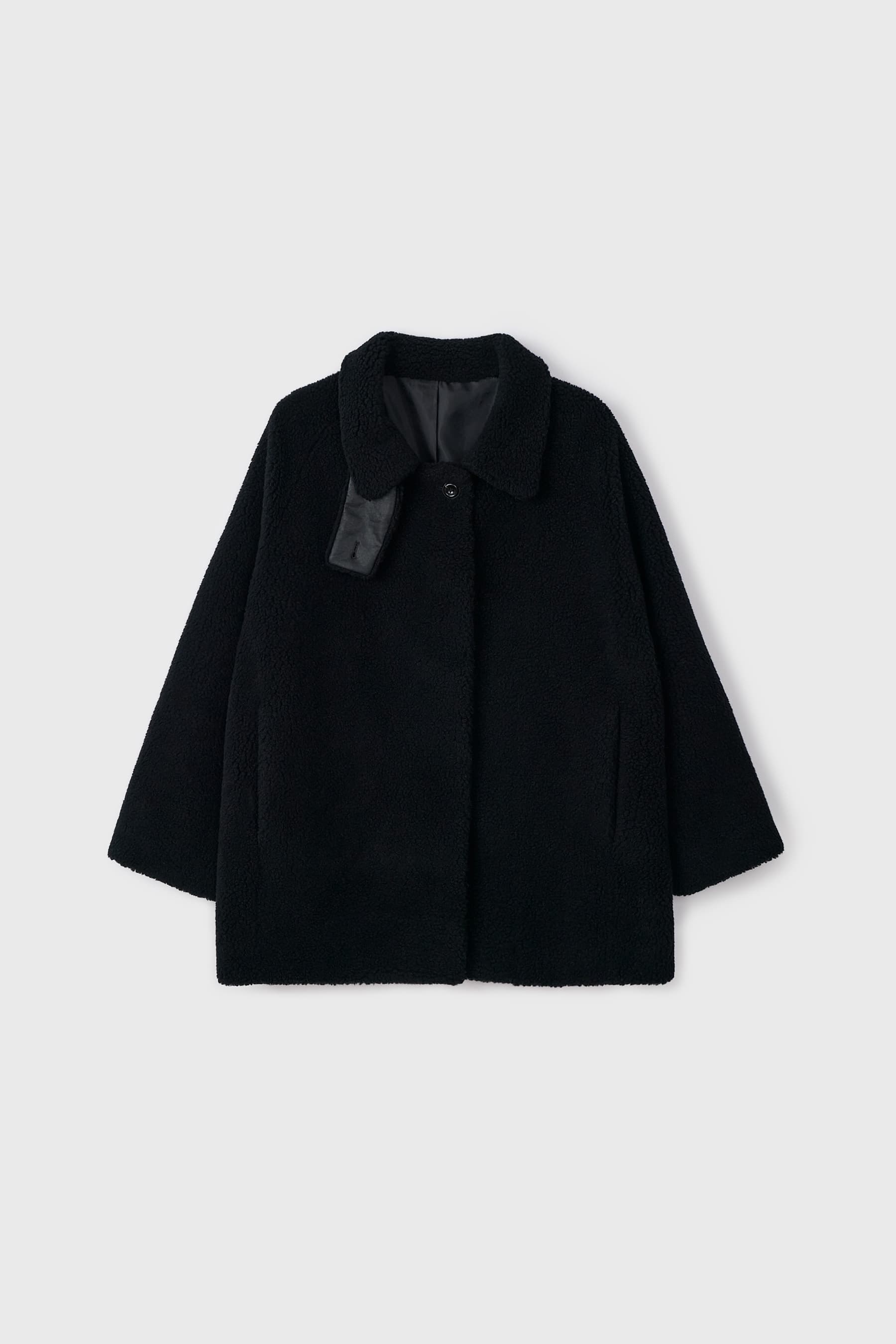 Shearling Half Coat (Black)