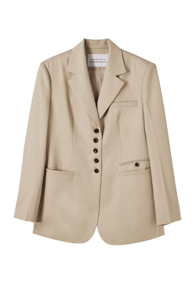 Overfit Basic Jacket (Beige) 김유정 착용