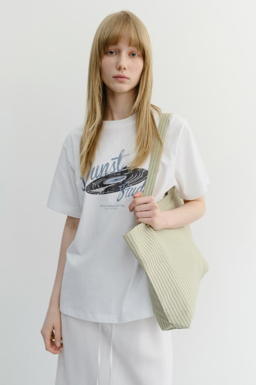 UNISEX VINYL T-SHIRT OFF WHITE_UDTS6B144OW