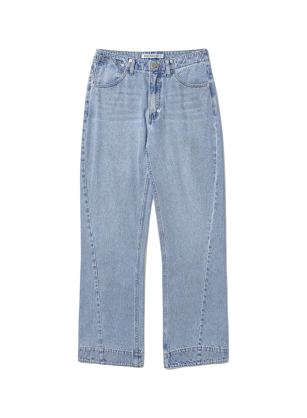 VINTAGE WASHED ASSYMETRIC JEANS_LIGHT BLUE