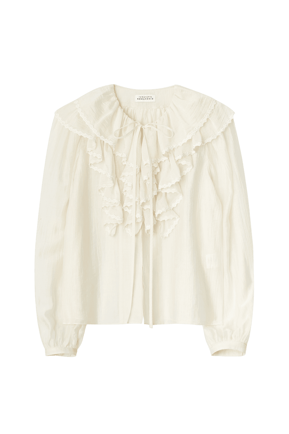 Romantic Ruffle Blouse (Cream)