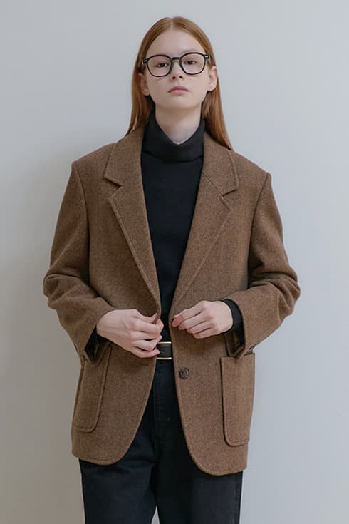 25WN wool quilting jacket [BR/HB]