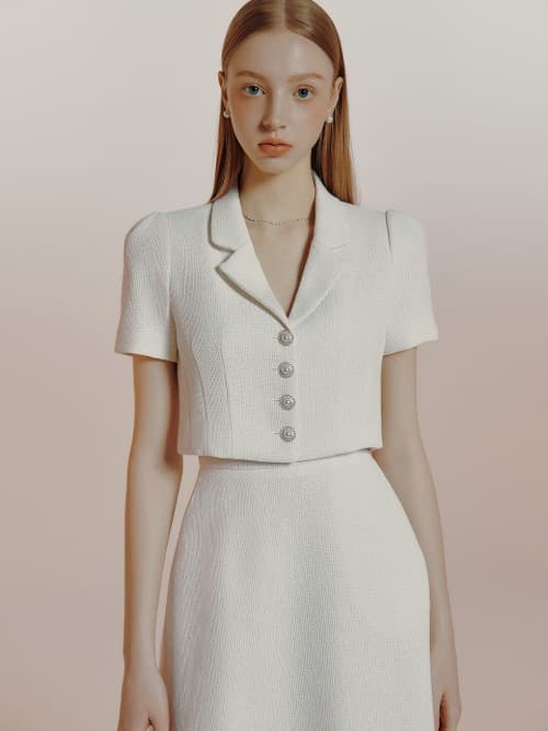 Cristal tweed jacket(3colors)