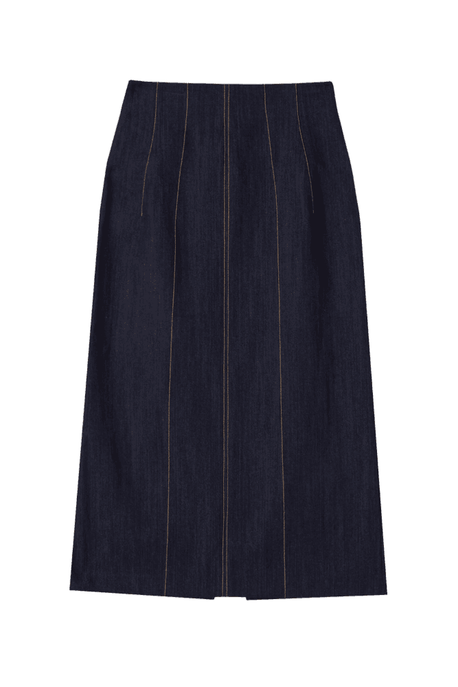 Denim pencil skirt (Blue) 함은정 착용