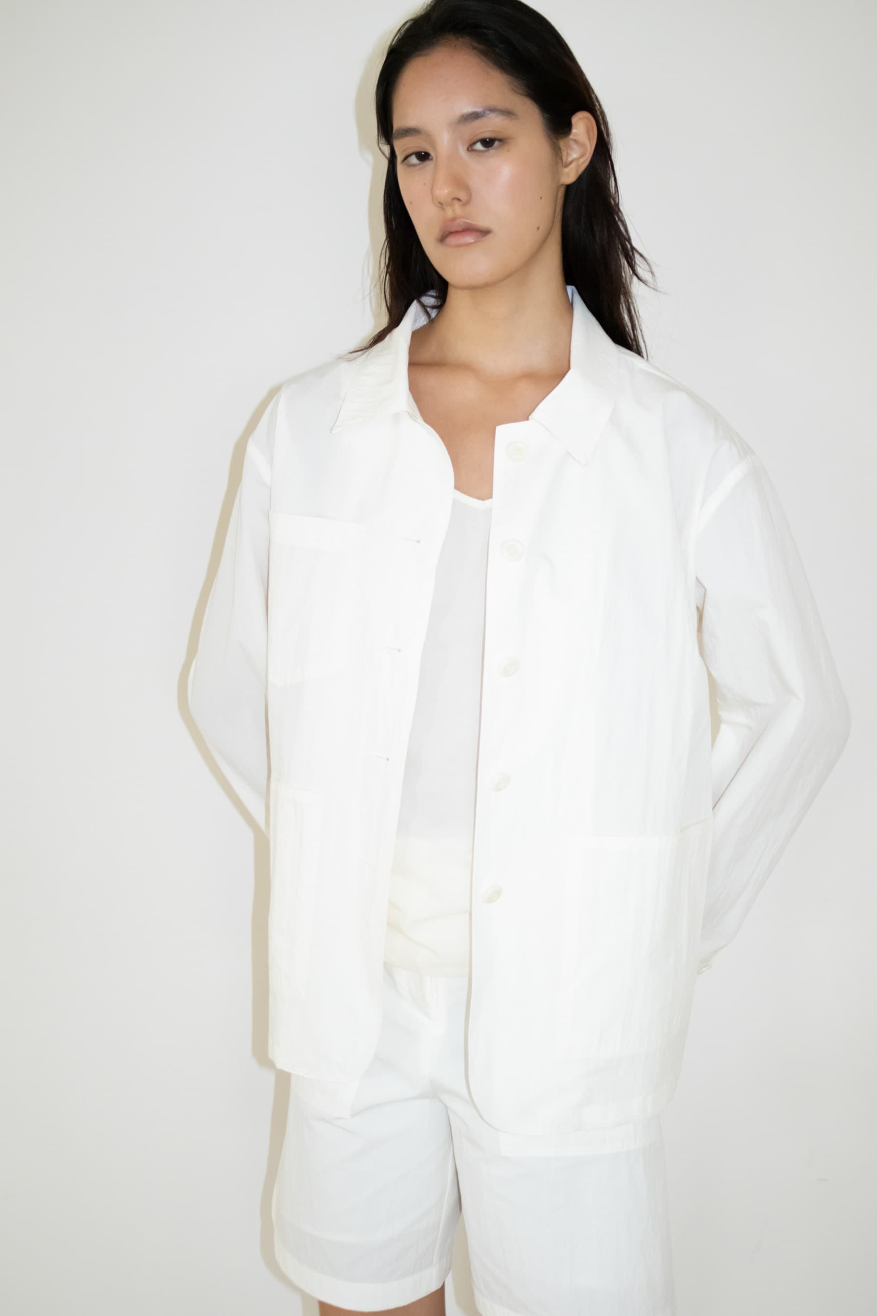 Breeze Cotton Work Jacket (White)