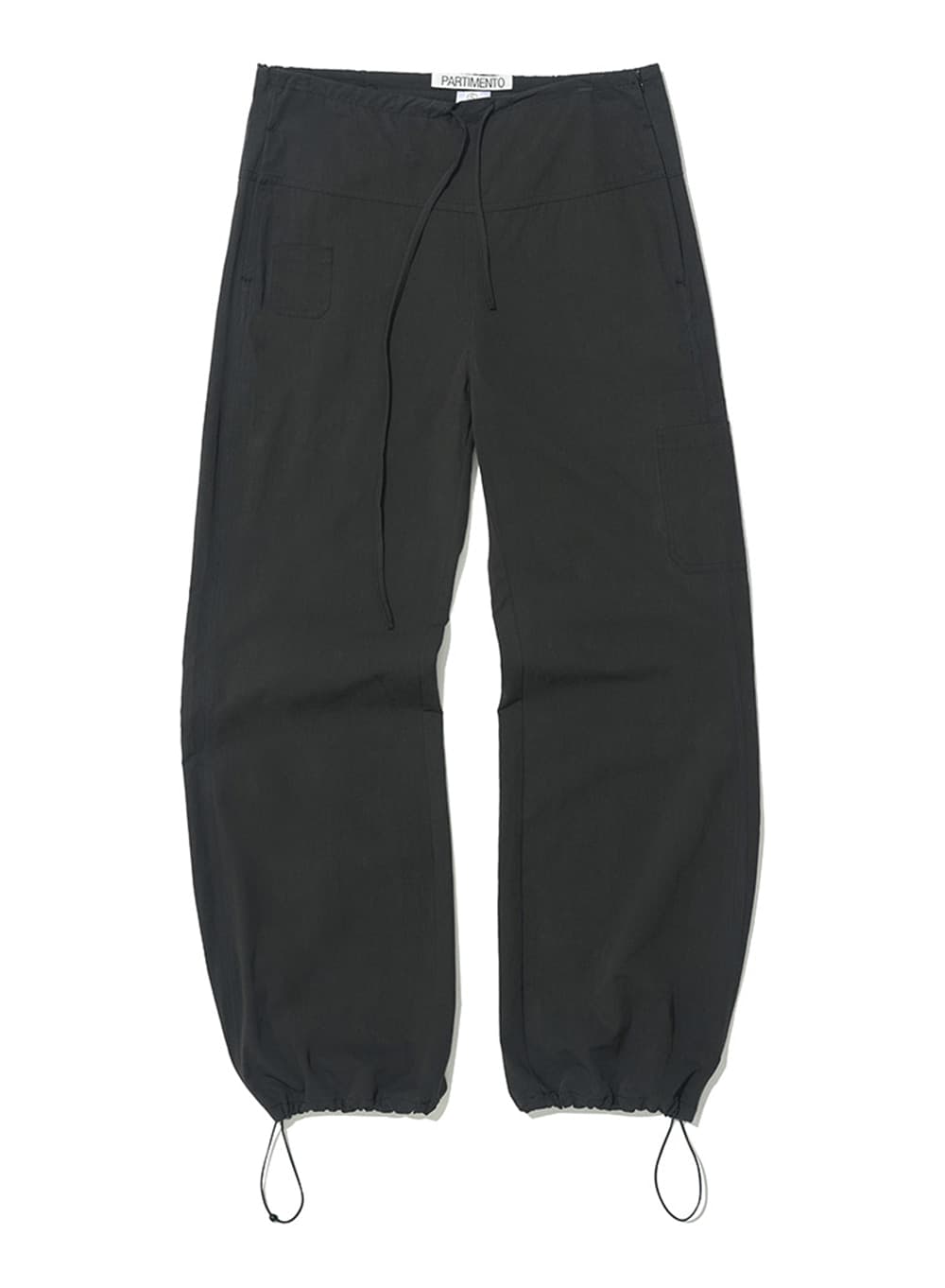 ROUNDING DRAWSTRING PANTS_BLACK