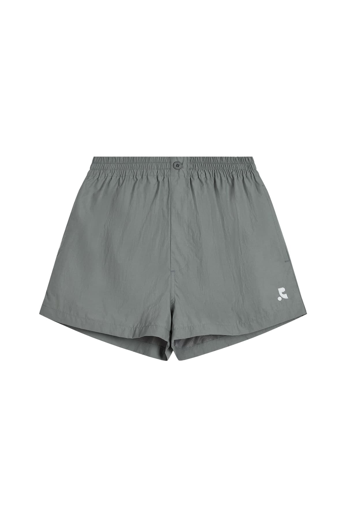 BUTTON EASY SHORTS - GREY