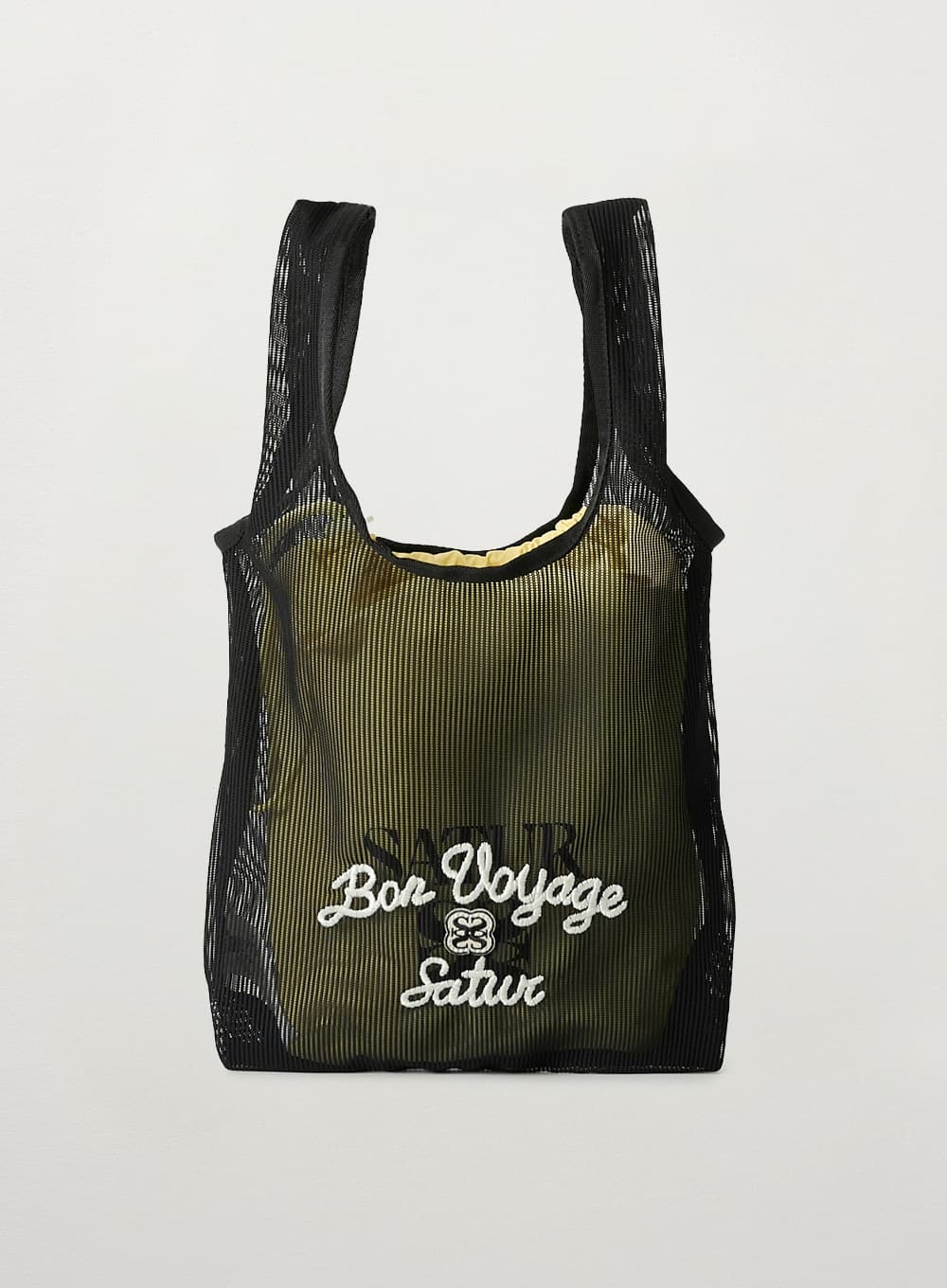 Bon Voyage Small Mesh Bag - Black