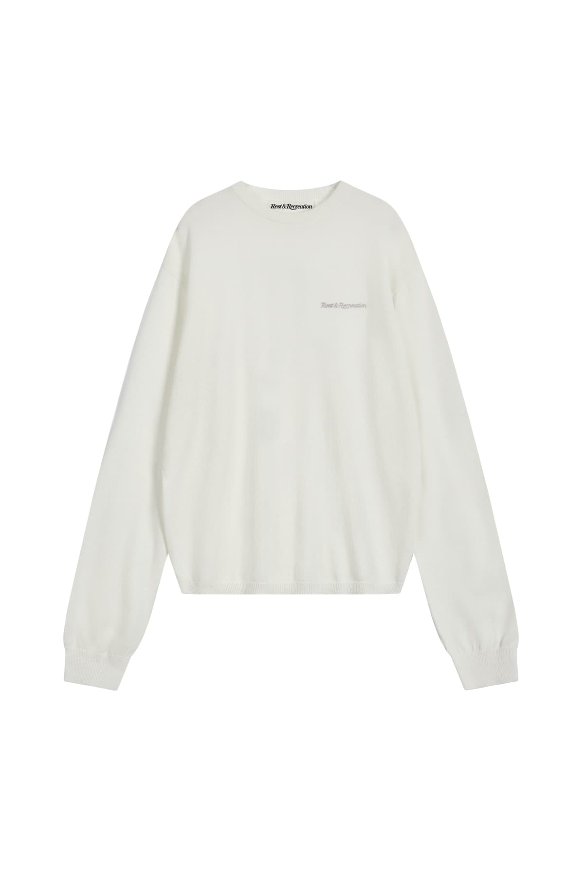 LAYERED CREW NECK KNIT - IVORY