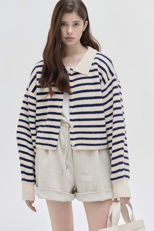 25SN casual crop cardigan [ST]