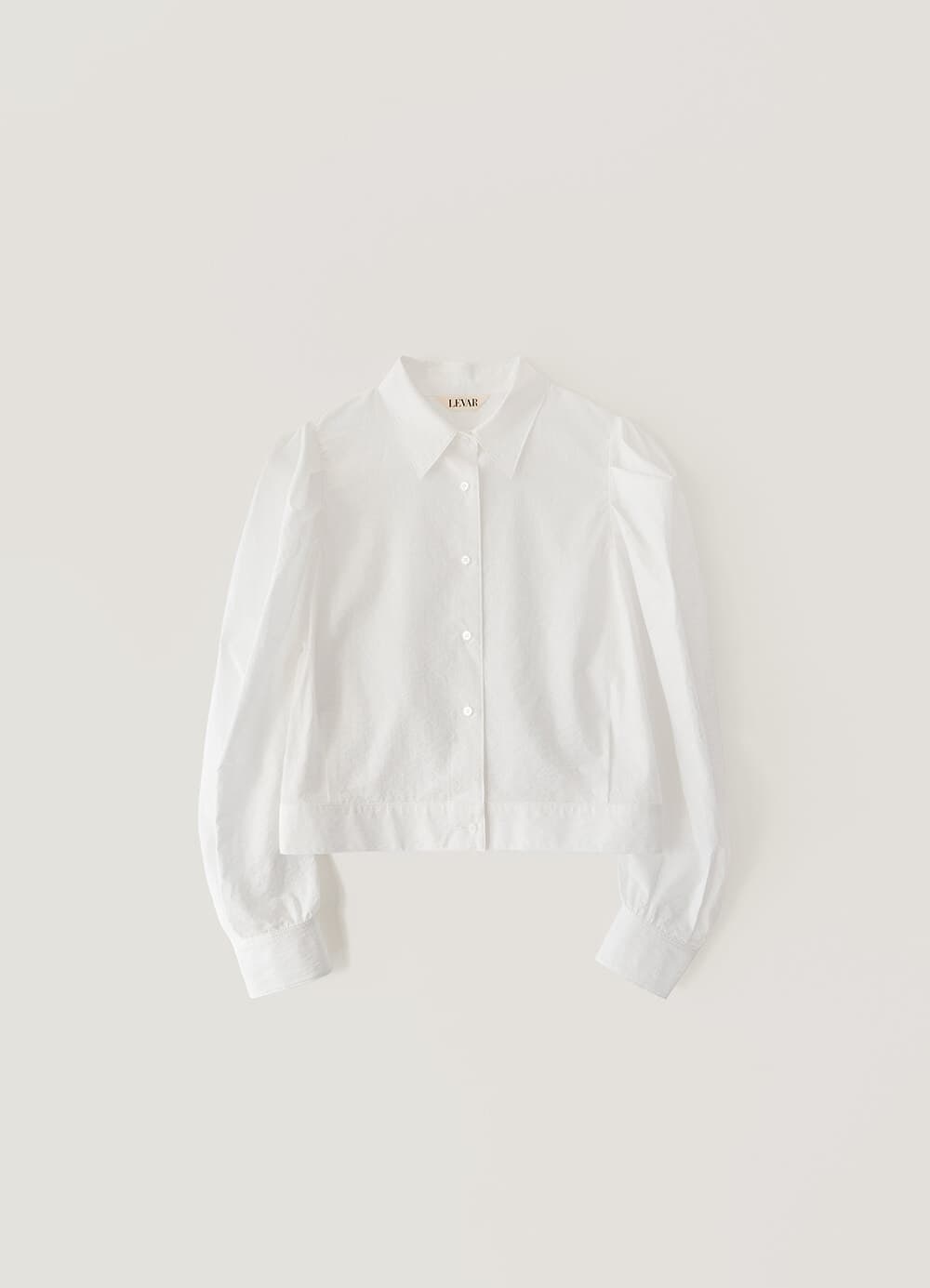 See-Through Cropped Blouse - Off White