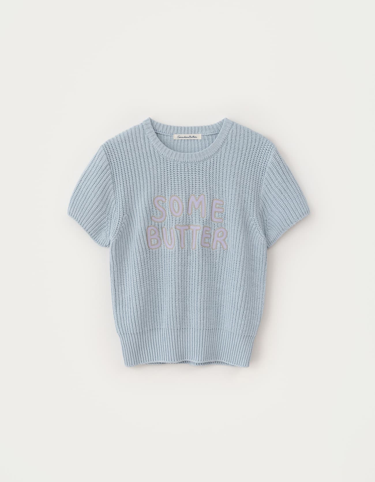 Bello Cotton Half Knit - Light Blue