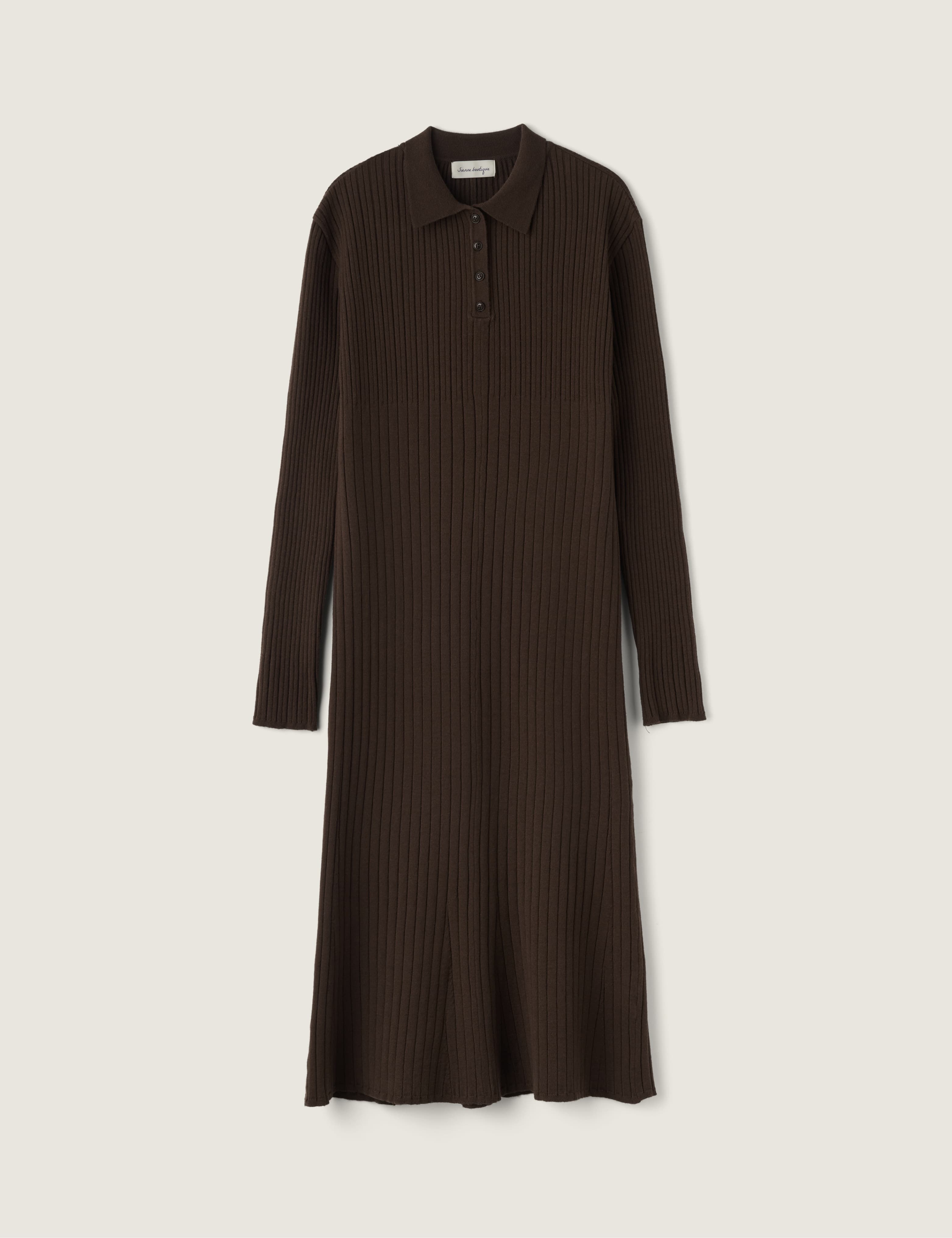 Sojeanne Wool Knit Dress (Brown)