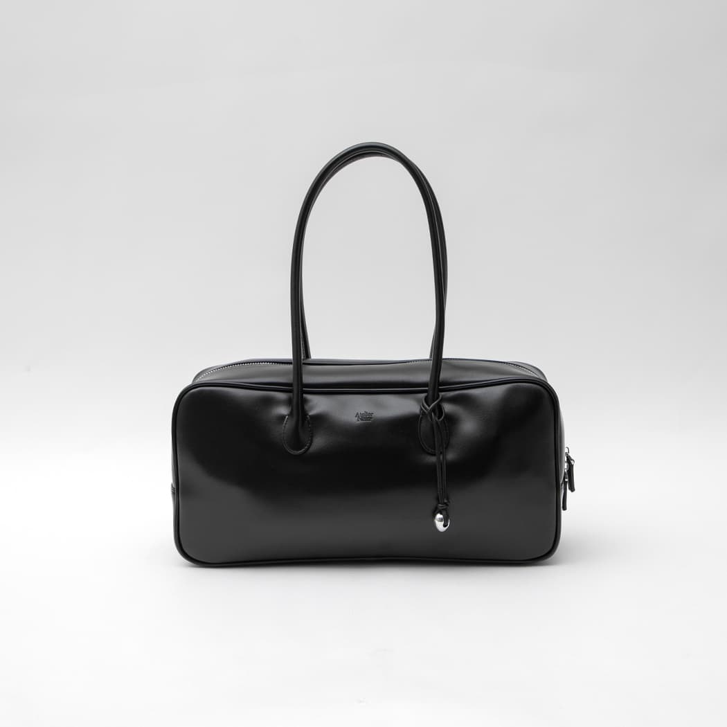 (Z-B-2435)OIL FAUX LEATHER SHOULDER BAG