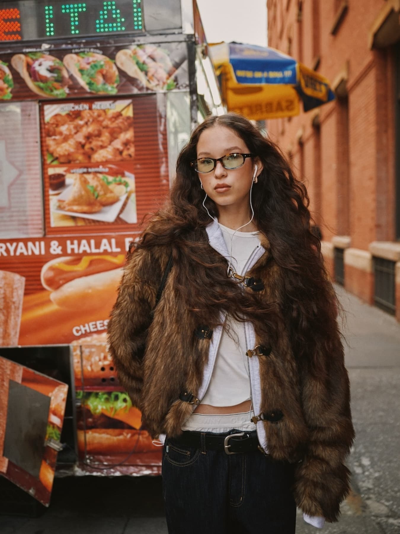 MOOR REVERSIBLE FUR JACKET (BROWN)