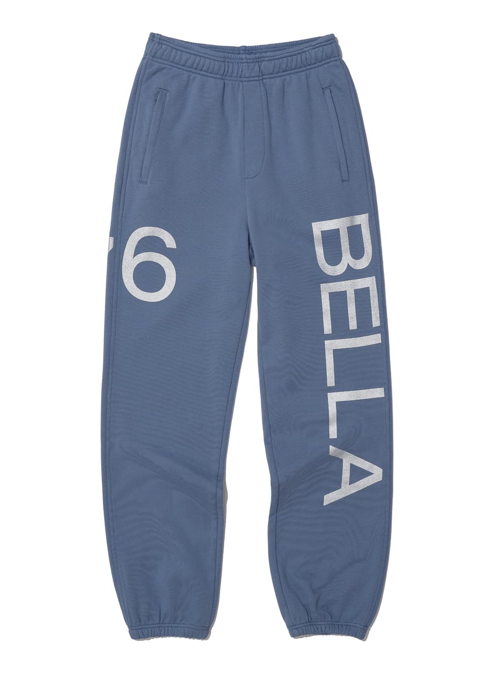 BELLA 76 PRINTED SWEATPANTS_DUSTY BLUE