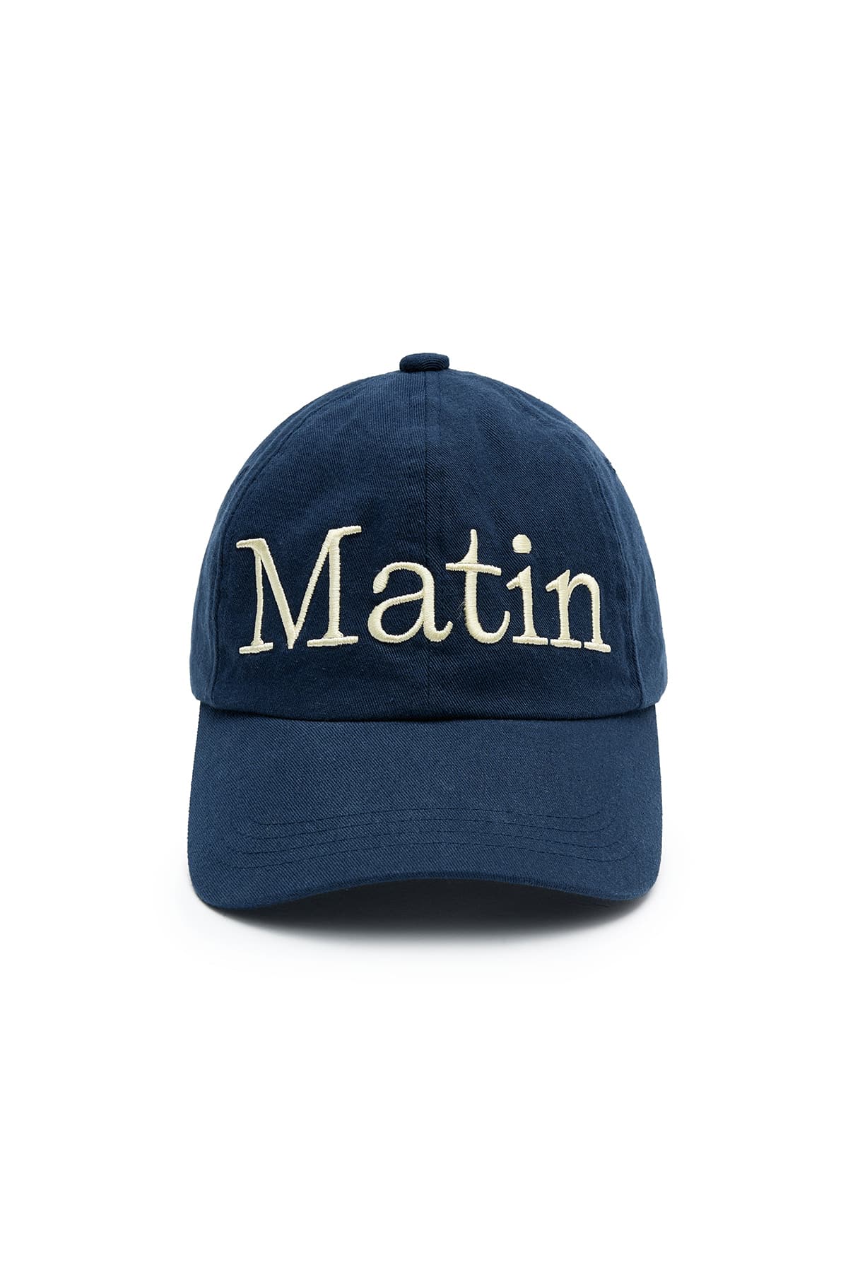 MATIN LOGO STITCH BALL CAP IN NAVY