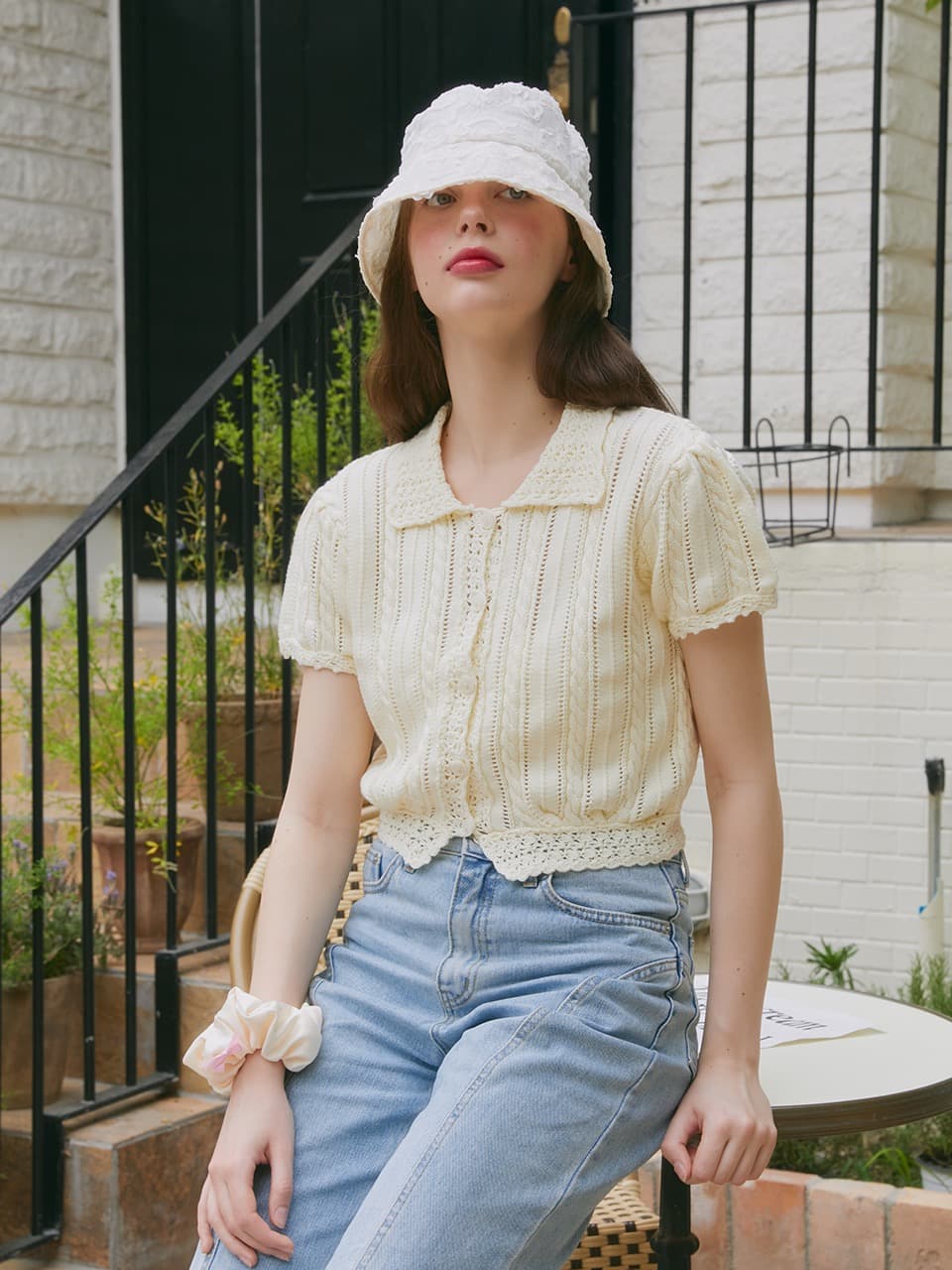 PETIT CROCHET KNIT (CREAM)