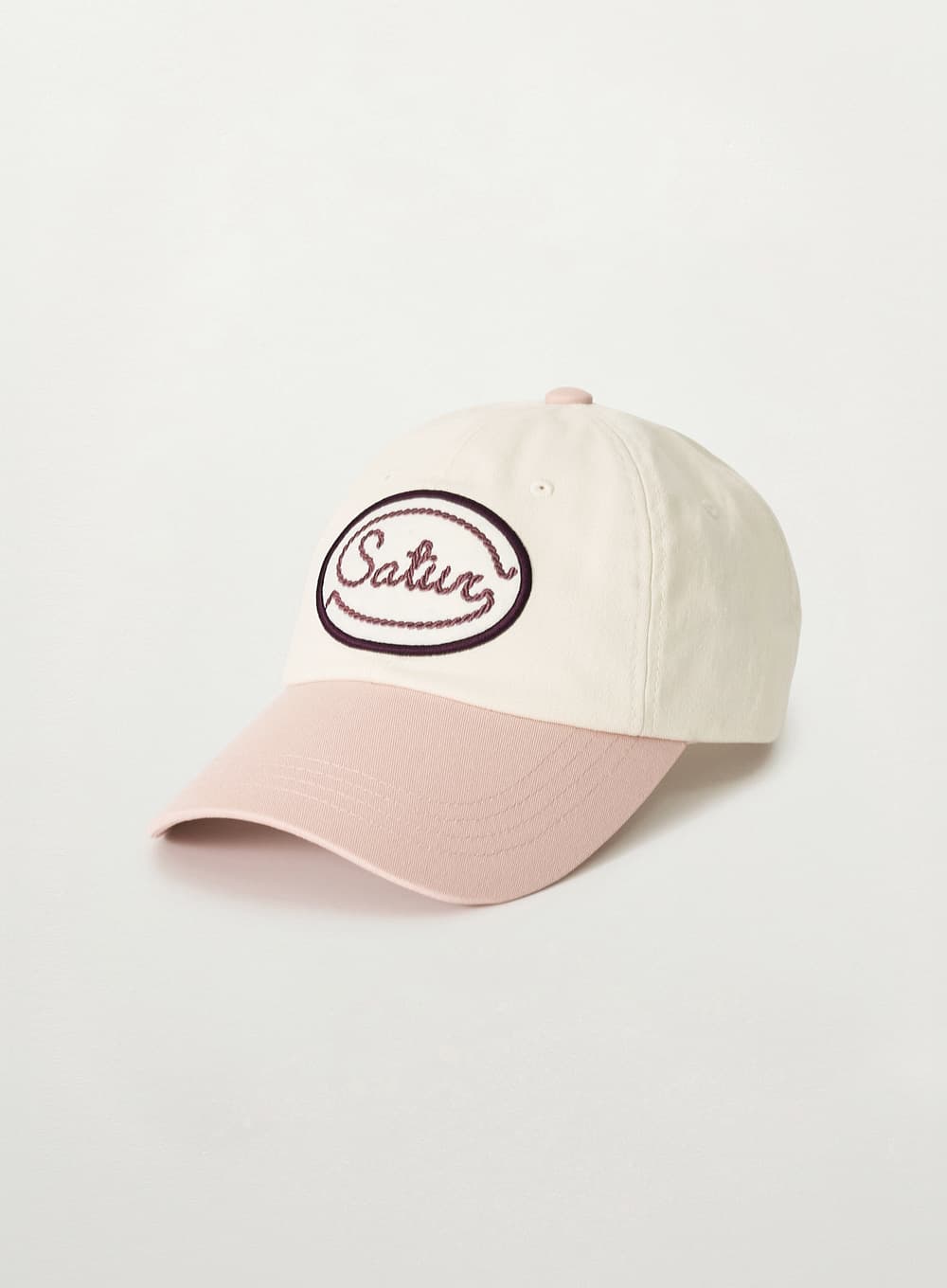 Wappen Color Block Ball Cap - Light Pink