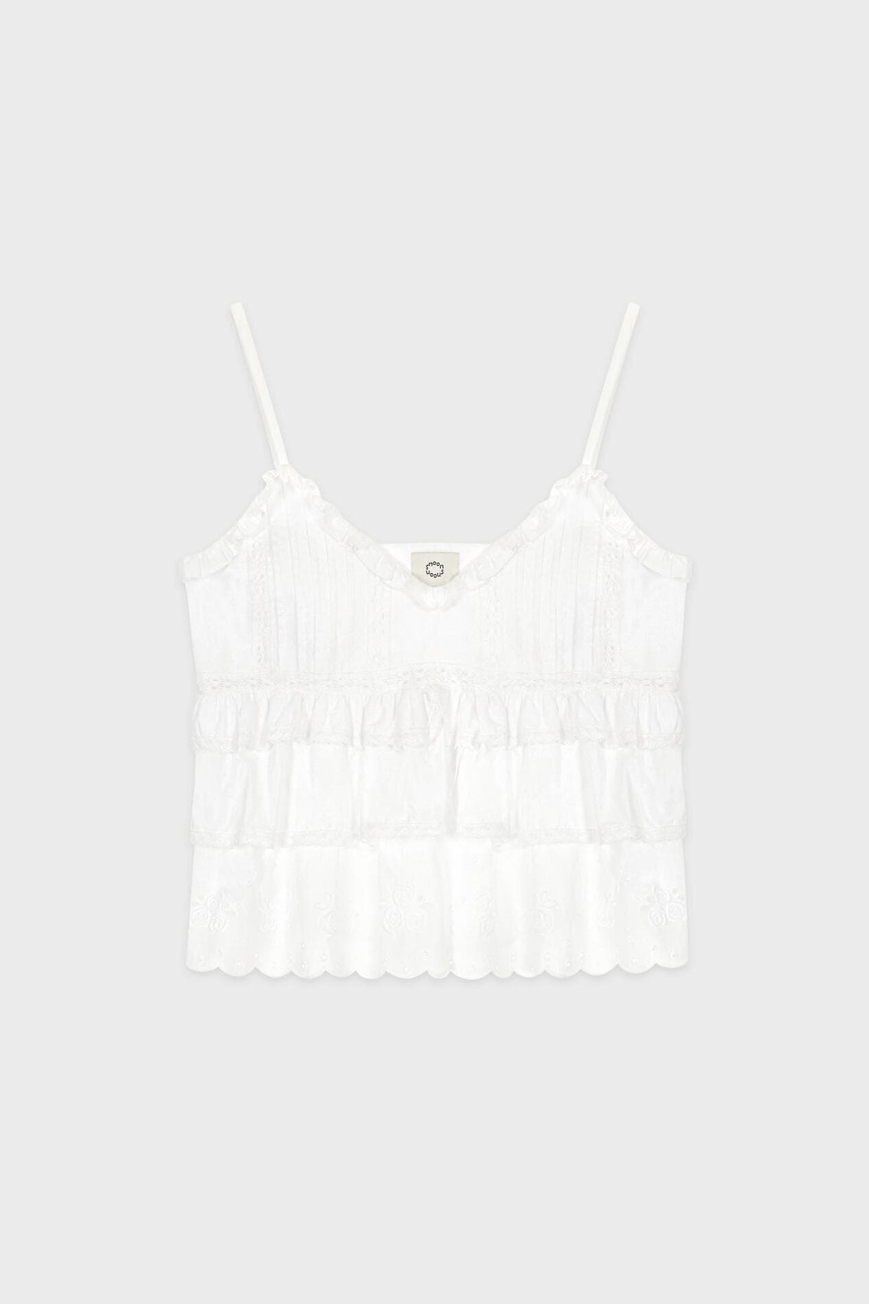 Rose Lace Cancan Sleeveless (Cream)