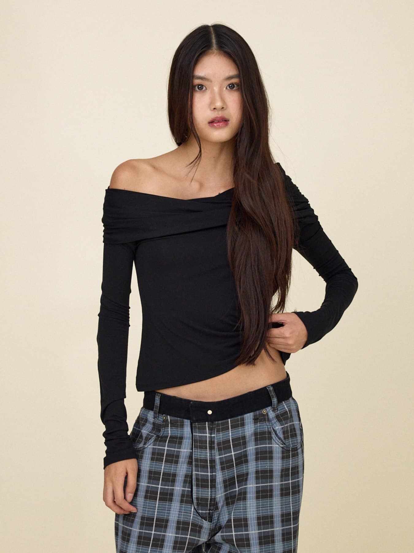 LITTLE WAVES LONG SLEEVE (BLACK)