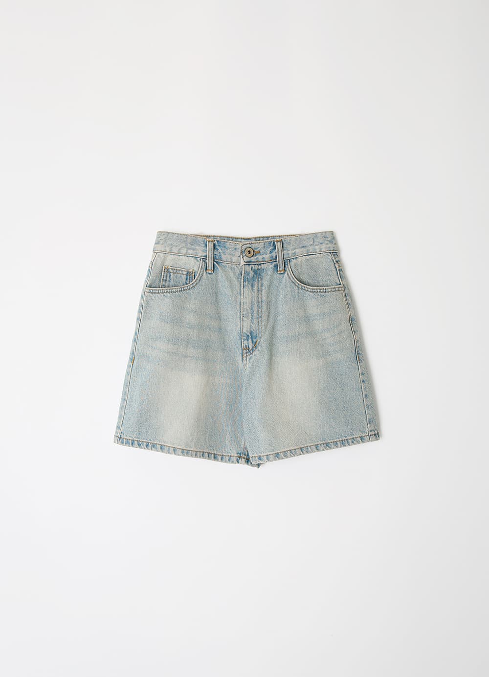 Classic Staple Denim Shorts - Light Blue