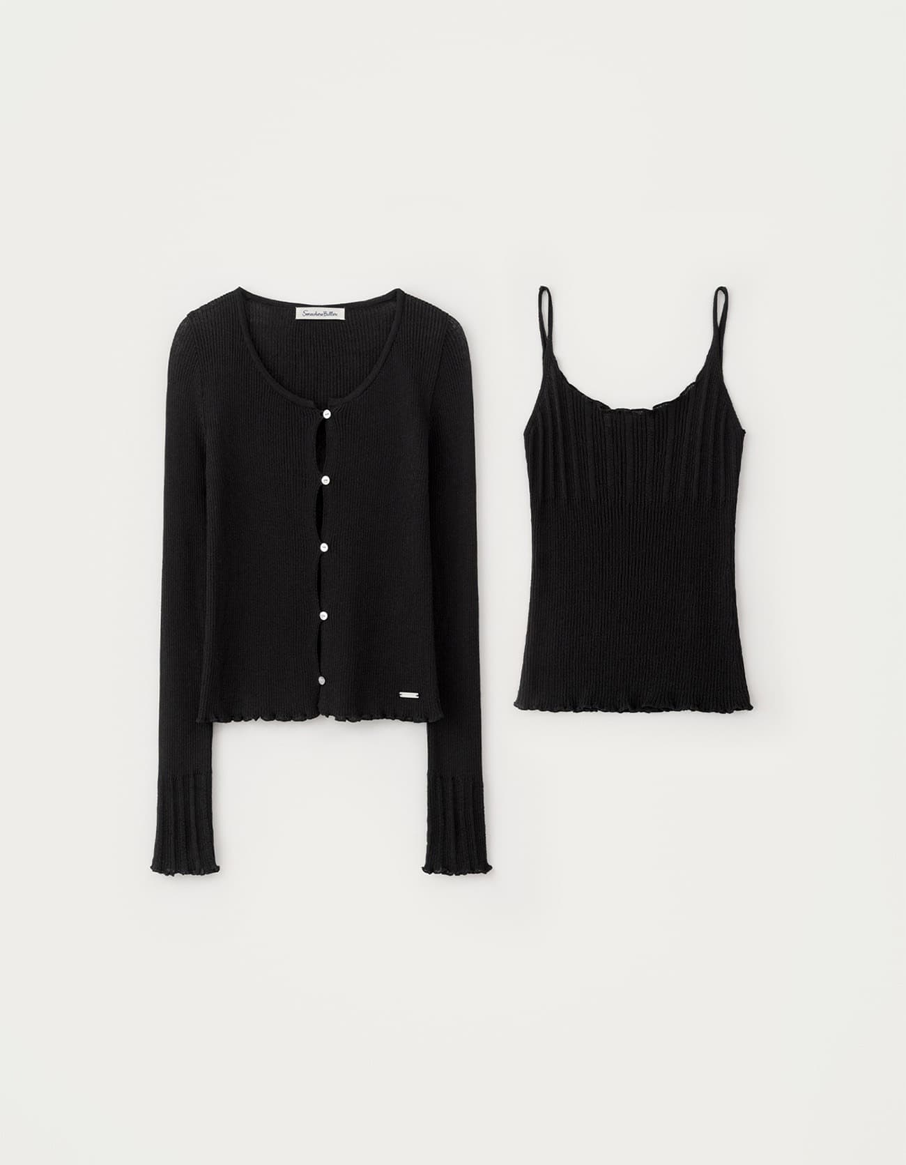 5.19 출고 Once Cardigan Set - Black