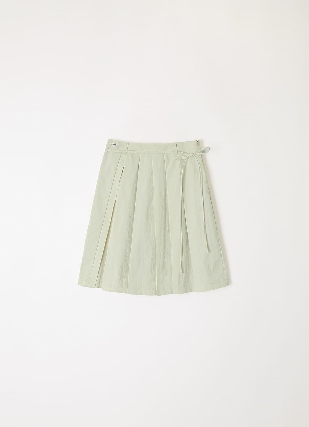 Crispy Pleated Skirt - Sage Mint