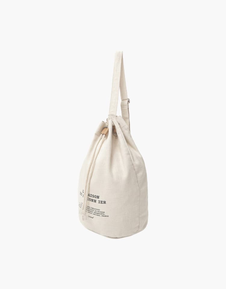 antibes drawstring bag (cotton) - natural