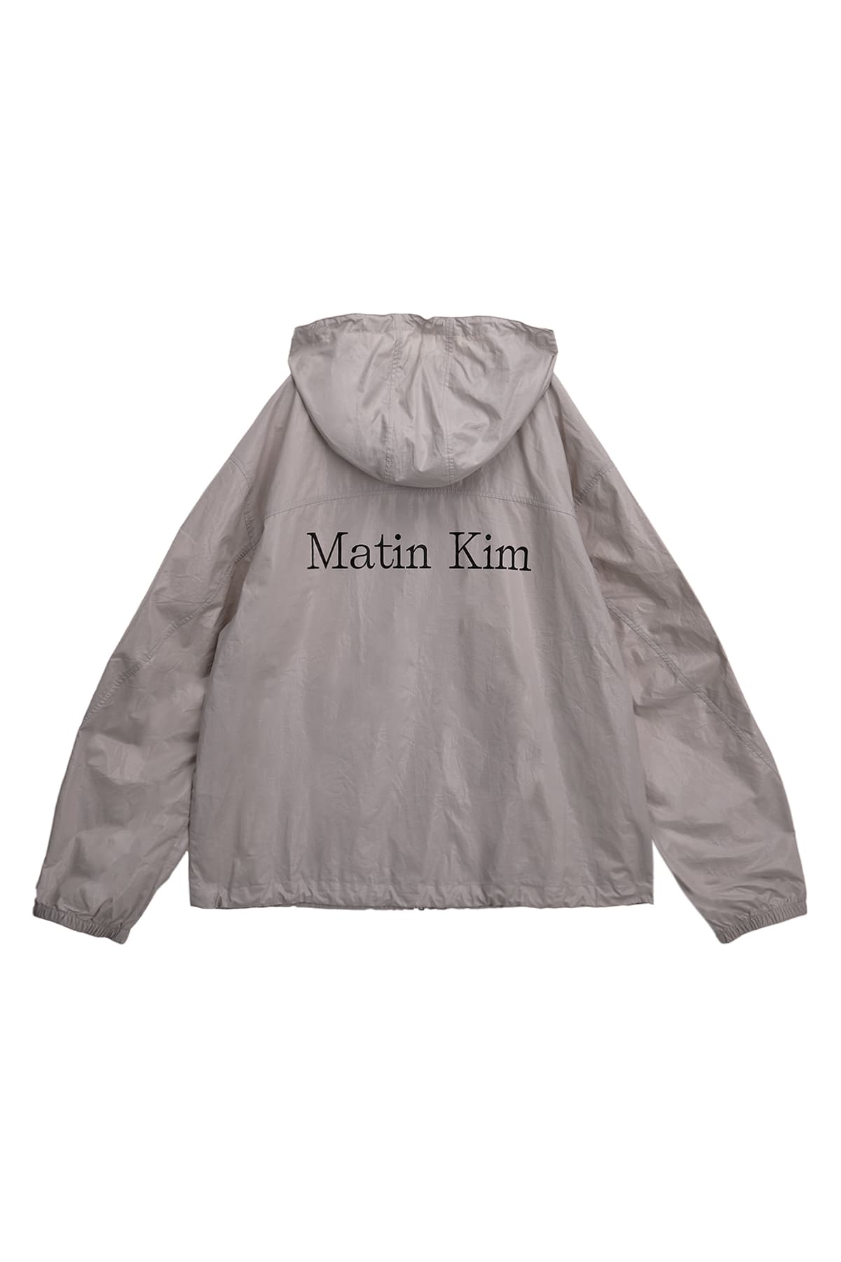 MATIN HIGH NECK HOODY COATING JUMPER FOR MEN IN LIGHT GREY