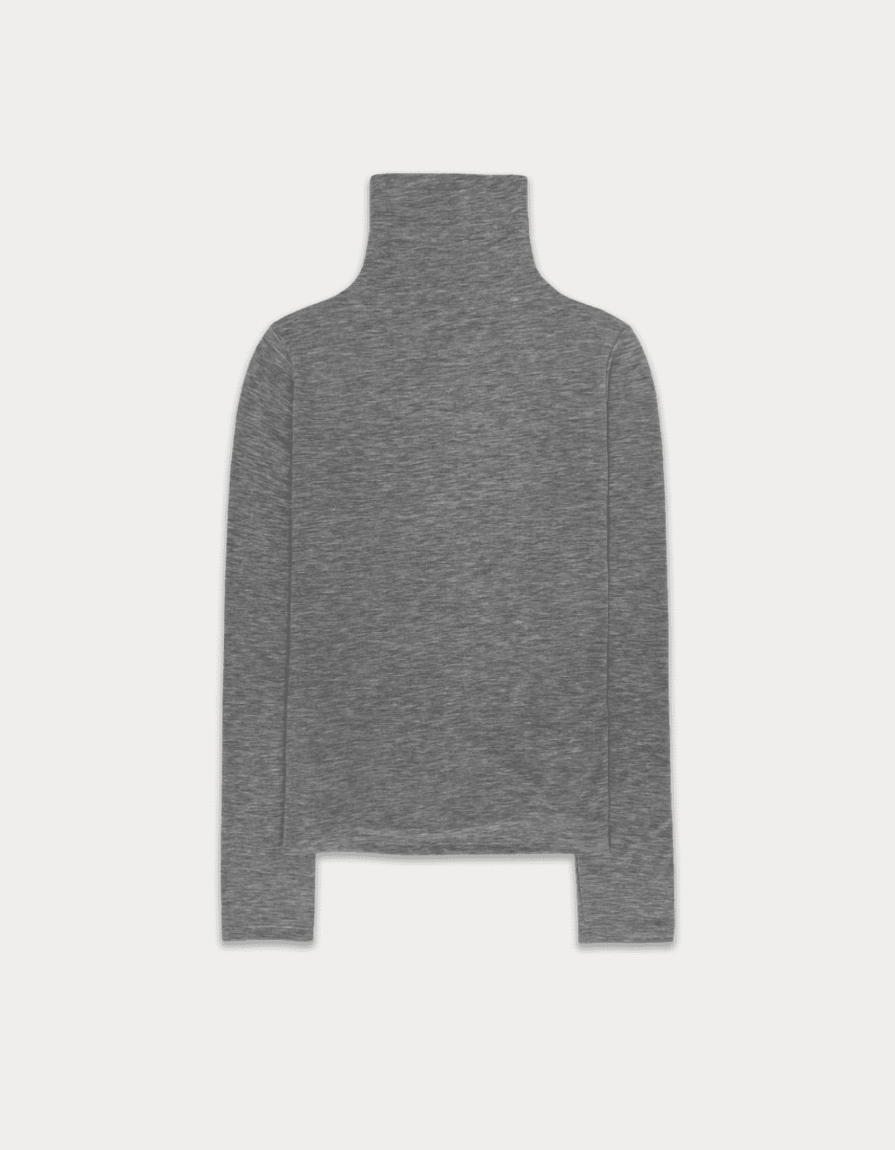 turtleneck logo top - melange grey
