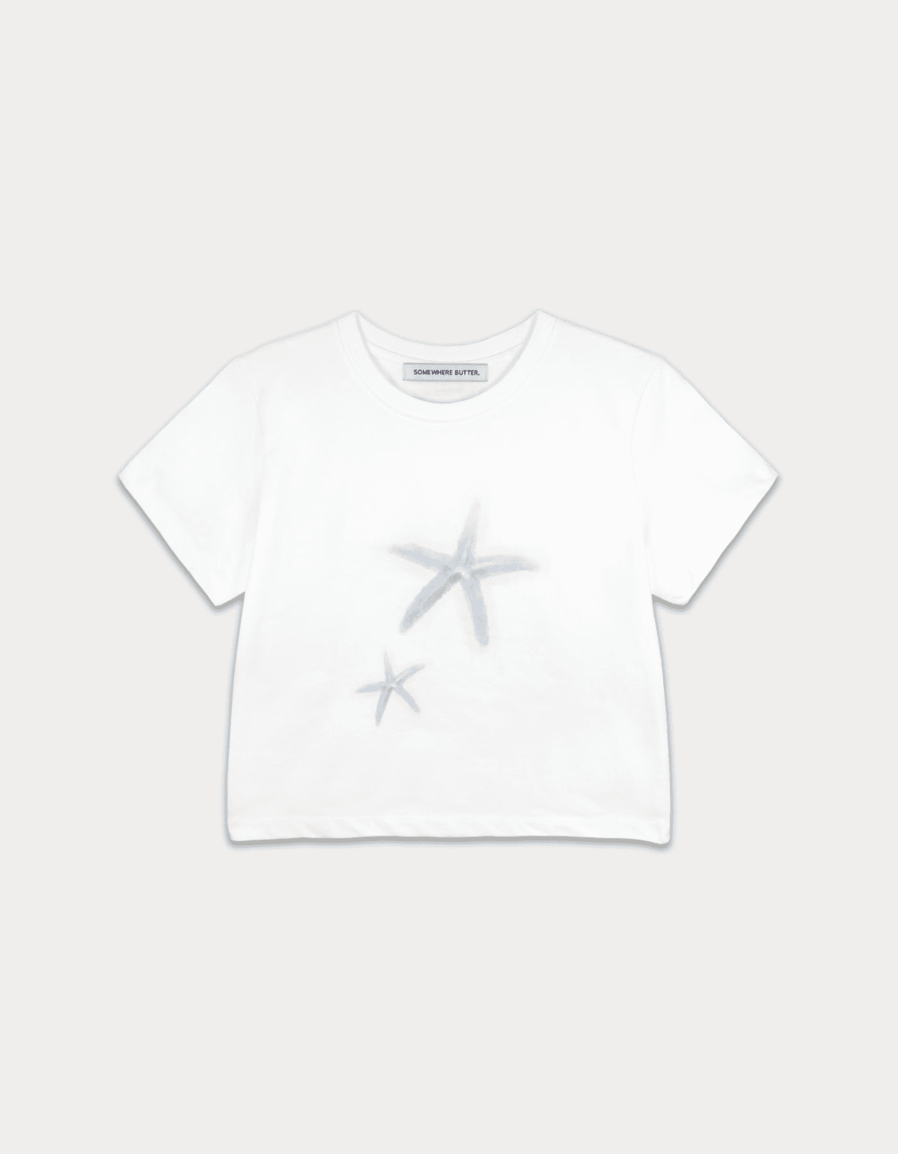 5th / Starfish crop top - blue starfish