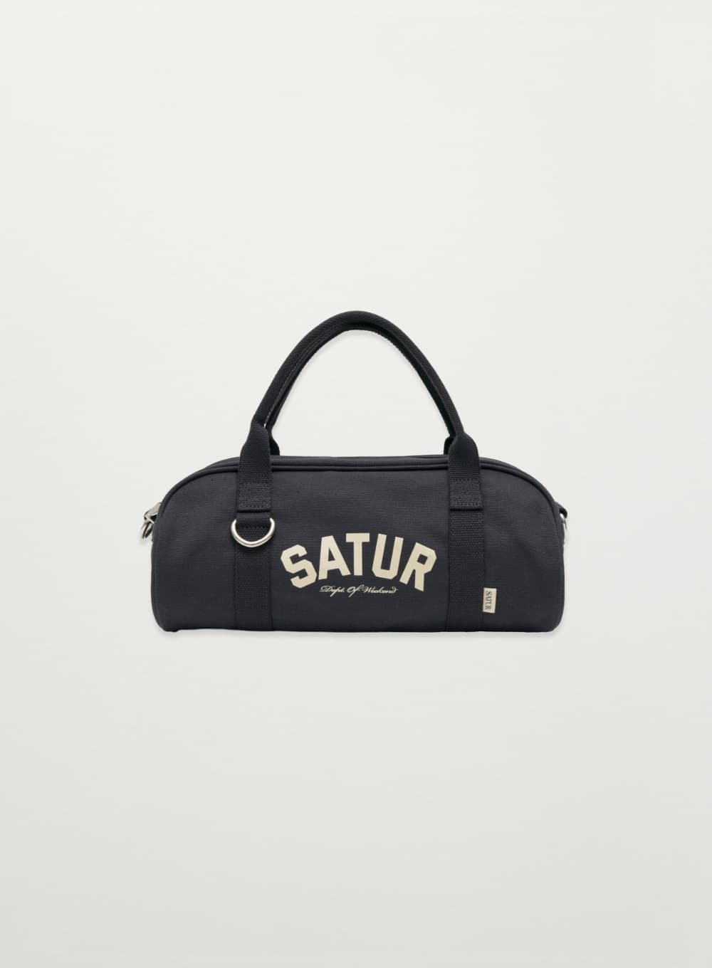 (W) Canvas Mini Duffle Bag - Navy