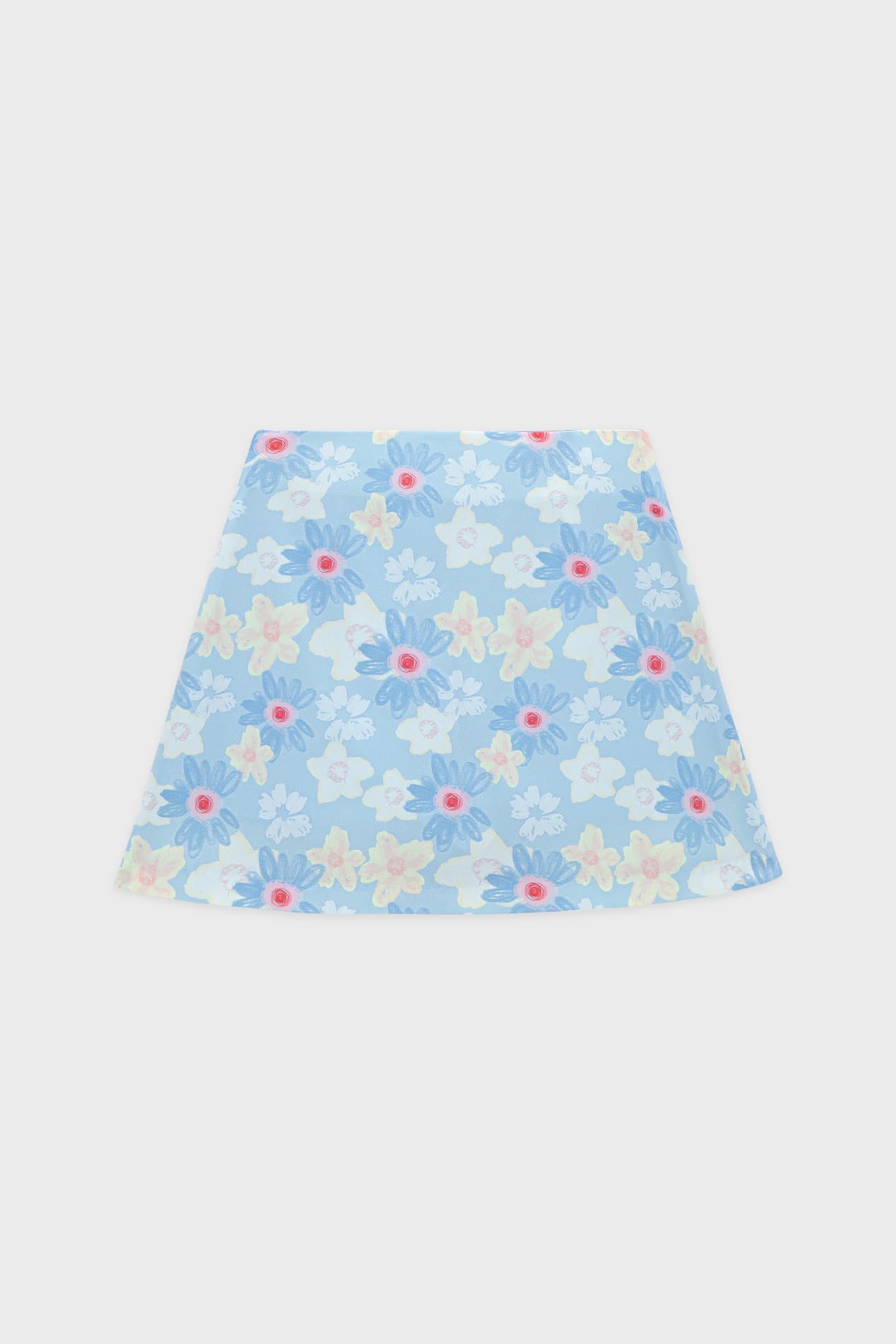 Flower Mini Skirt (Blue)