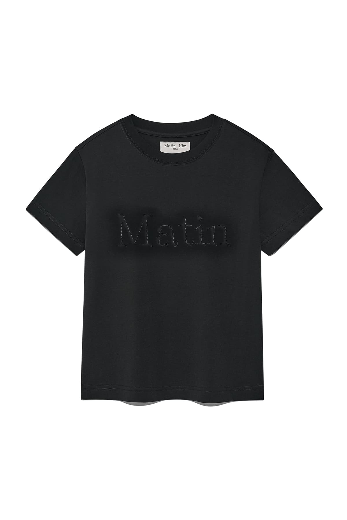 MATIN SHADOW TYPO TOP IN CHARCOAL