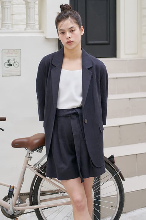 24N summer linen roomy jacket [NA]
