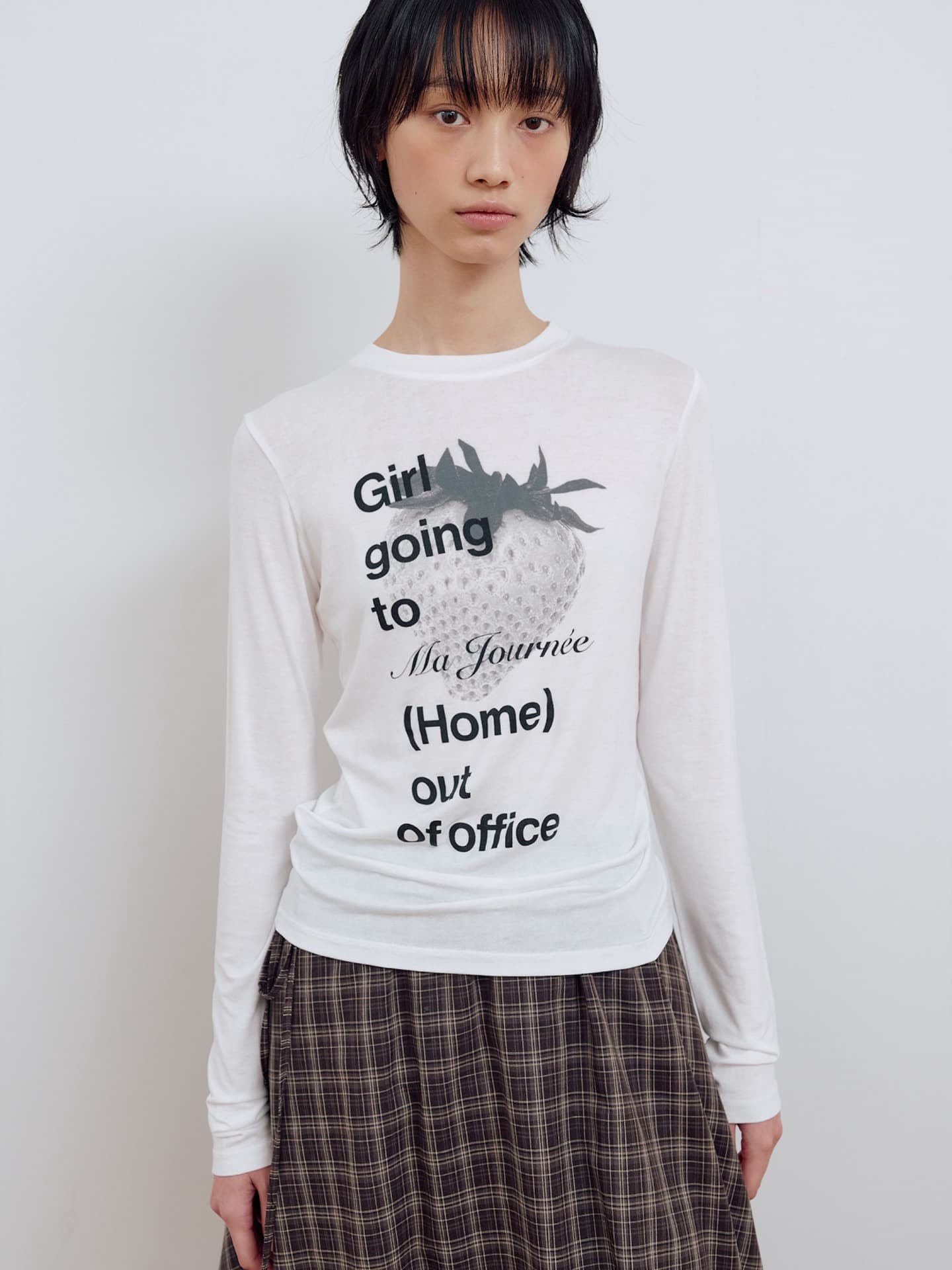 M STRAWBERRY T-SHIRT_IVORY