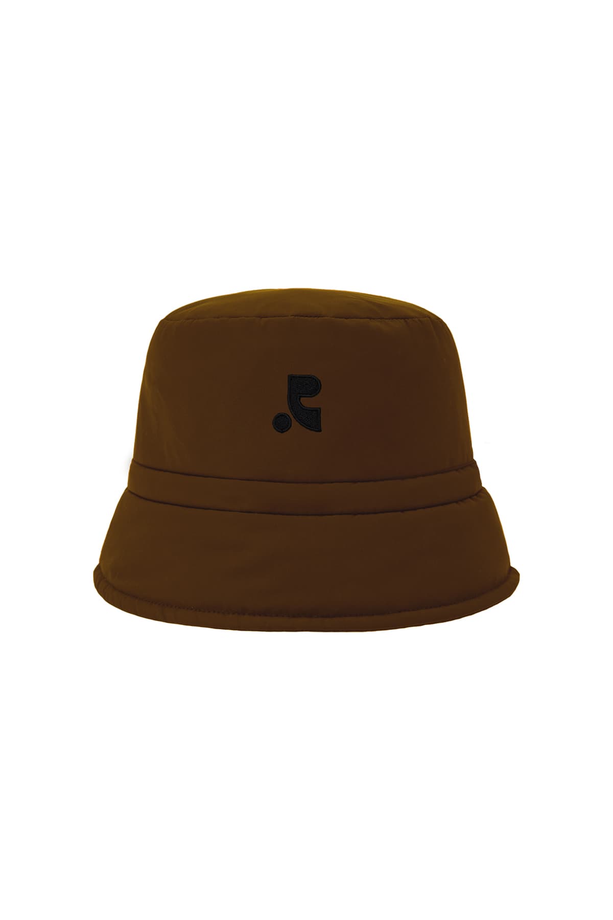 QUILTED BUCKET HAT - BROWN
