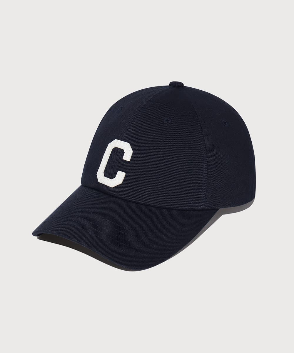워싱 C로고 B.B캡 Dark Navy