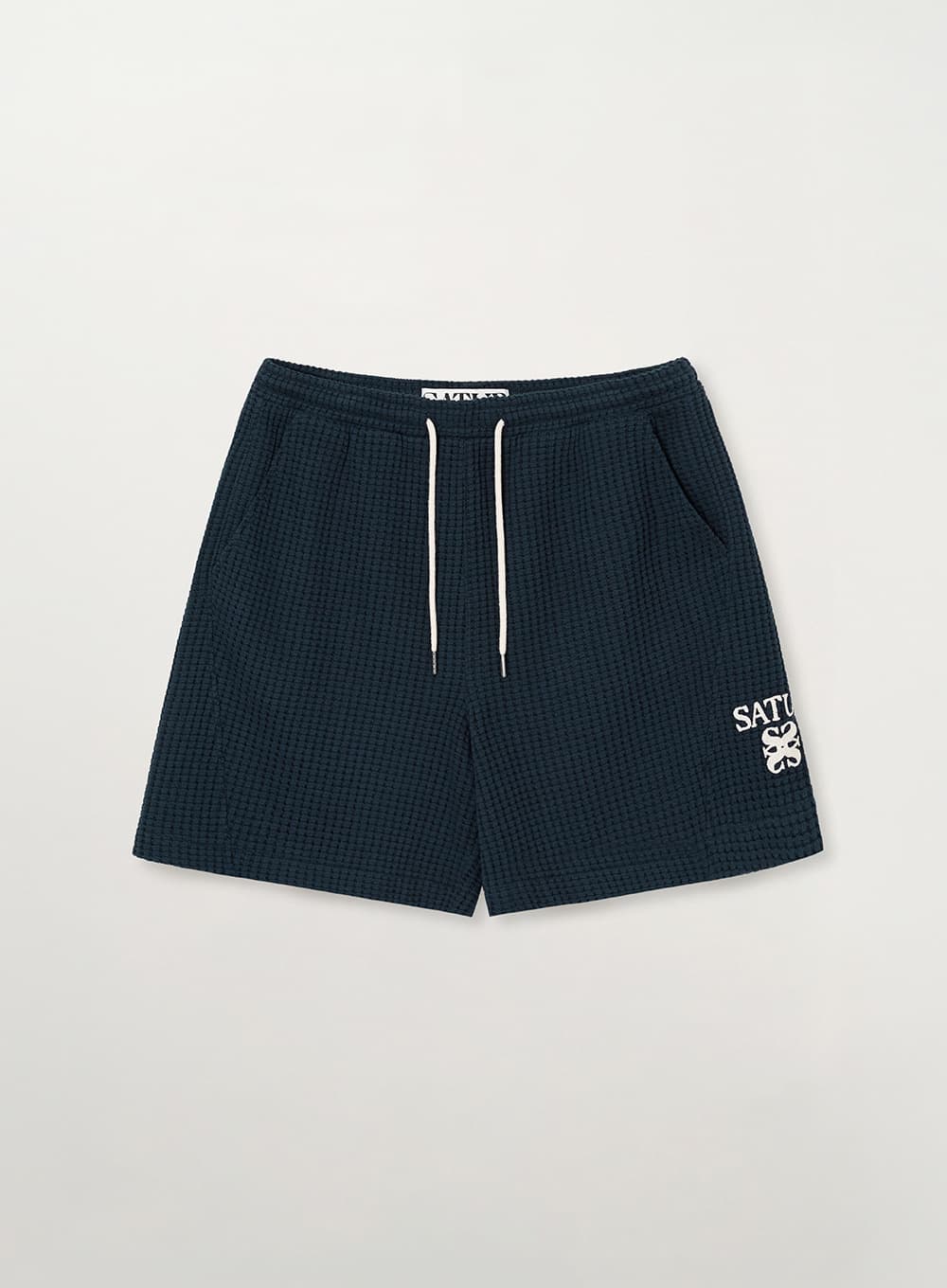 Waffle Banding Shorts - Navy